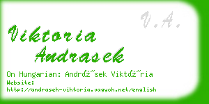 viktoria andrasek business card